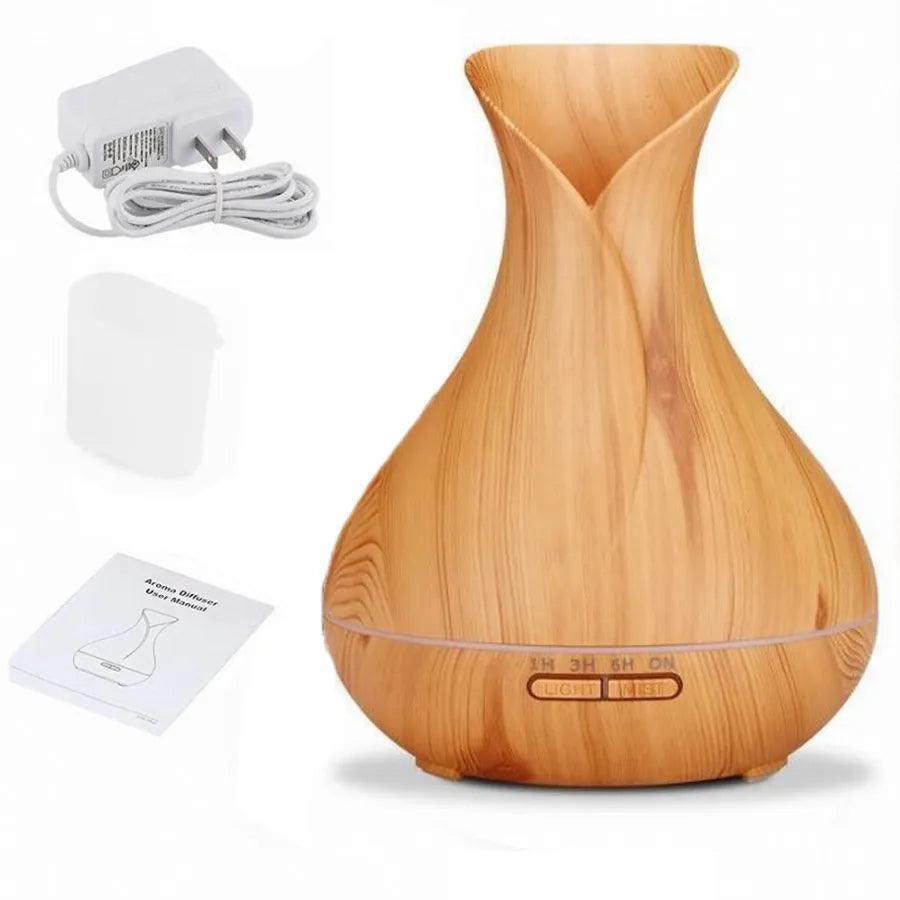 Umidificador Purificador Difusor Aroma Led Usb 400ml Vaso