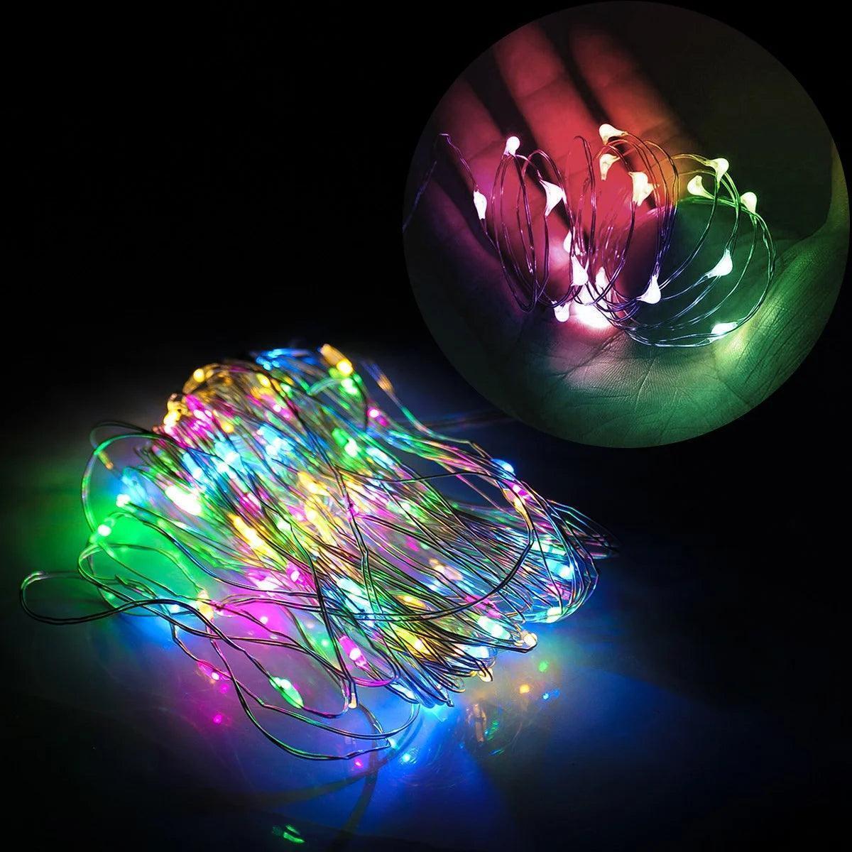 Pisca de LED Fio com Bateria Natal Ano Novo