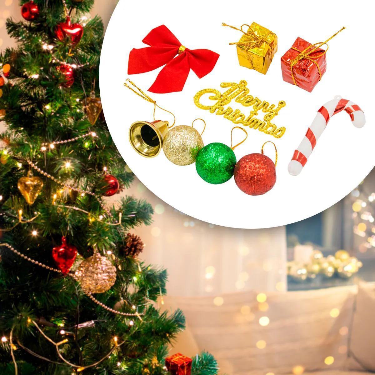 Enfeite Decoração Arvore De Natal Sinos Com Laço Pendurar Natalino