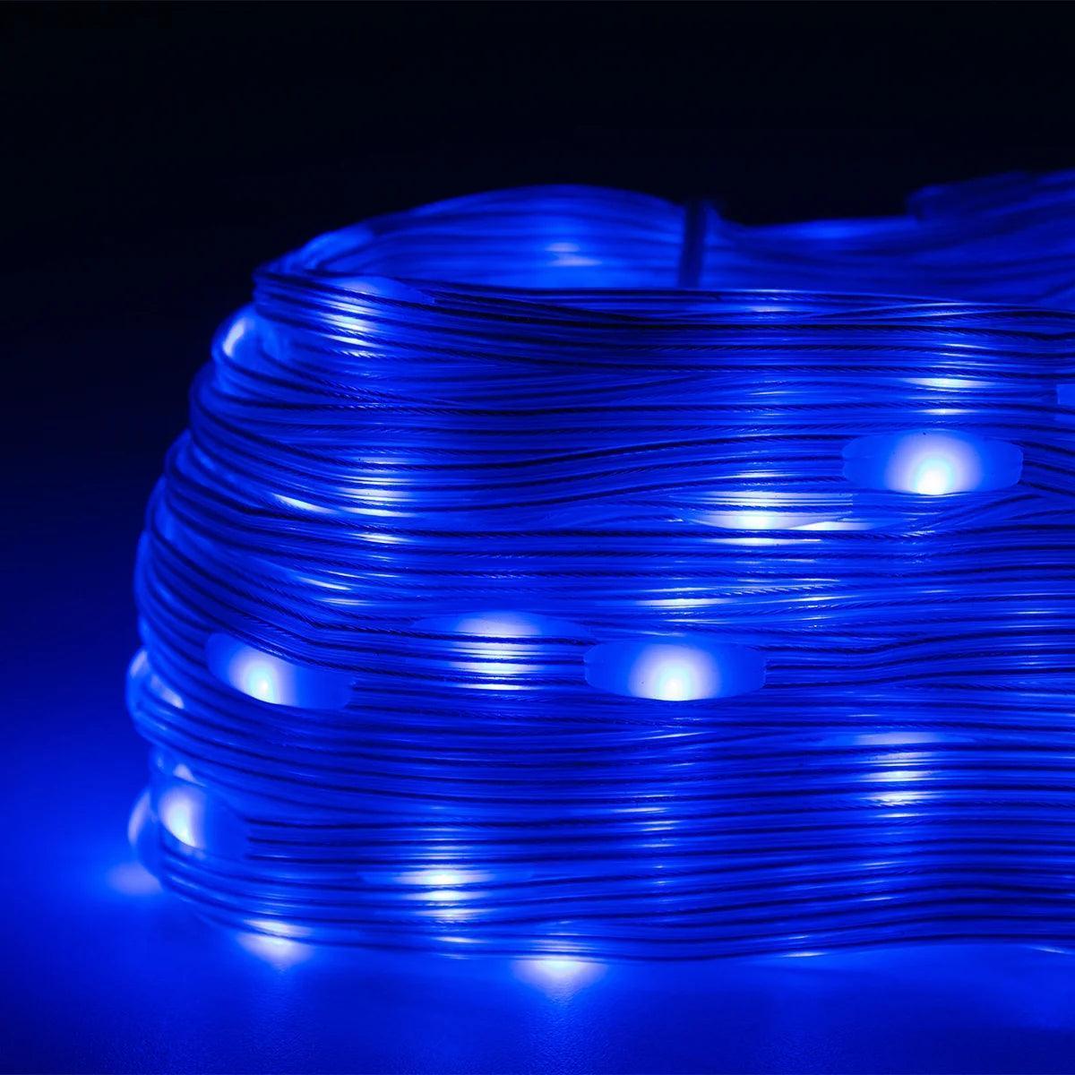 Led Pisca Linha Com Lâmpadas Tomada A Prova D'Água 8 Modos Natal e Ano Novo