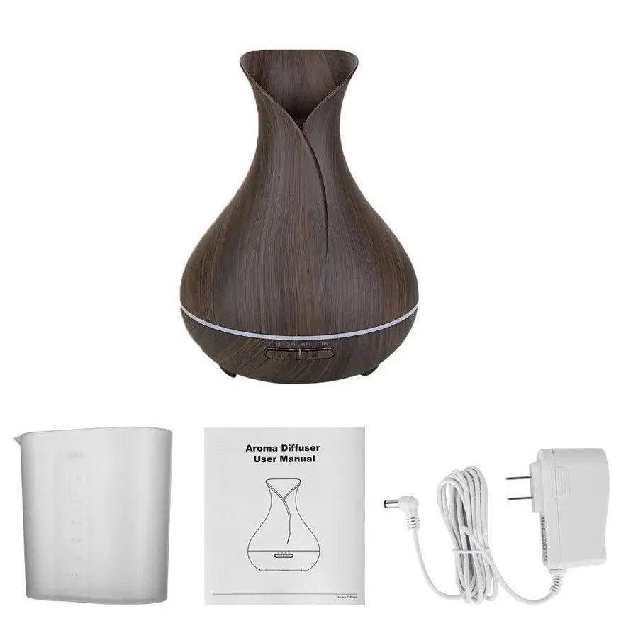 Umidificador Purificador Difusor Aroma Led Usb 400ml Vaso