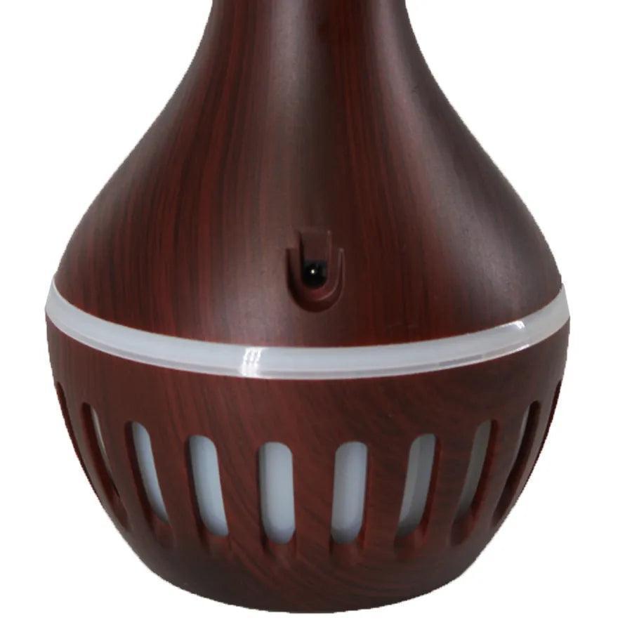 Umidificador Aromatizador Ultrassônico Vaso Rajado Led 200ML