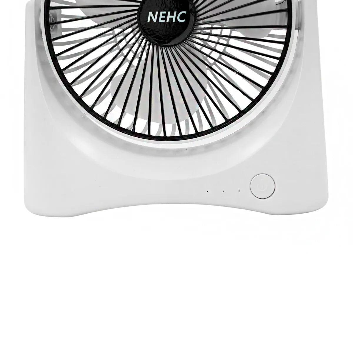 Mini Ventilador Portátil USB Recarregável De Mesa 3 Velocidades