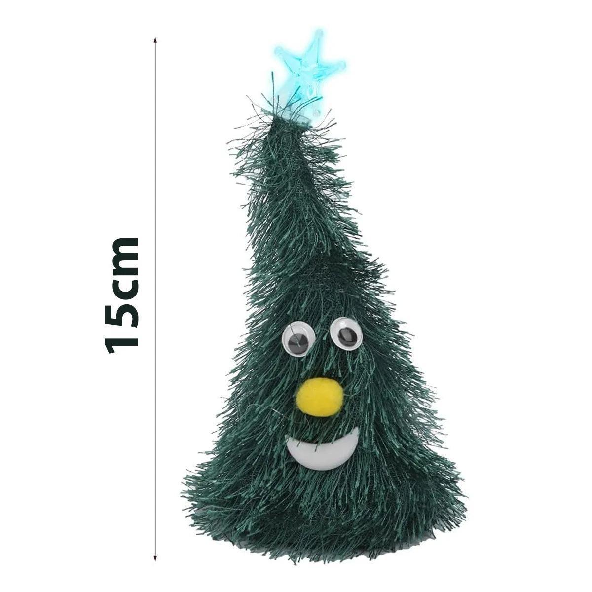 Mini Arvore De Natal Gorro Canta Dança Enfeite Decoração