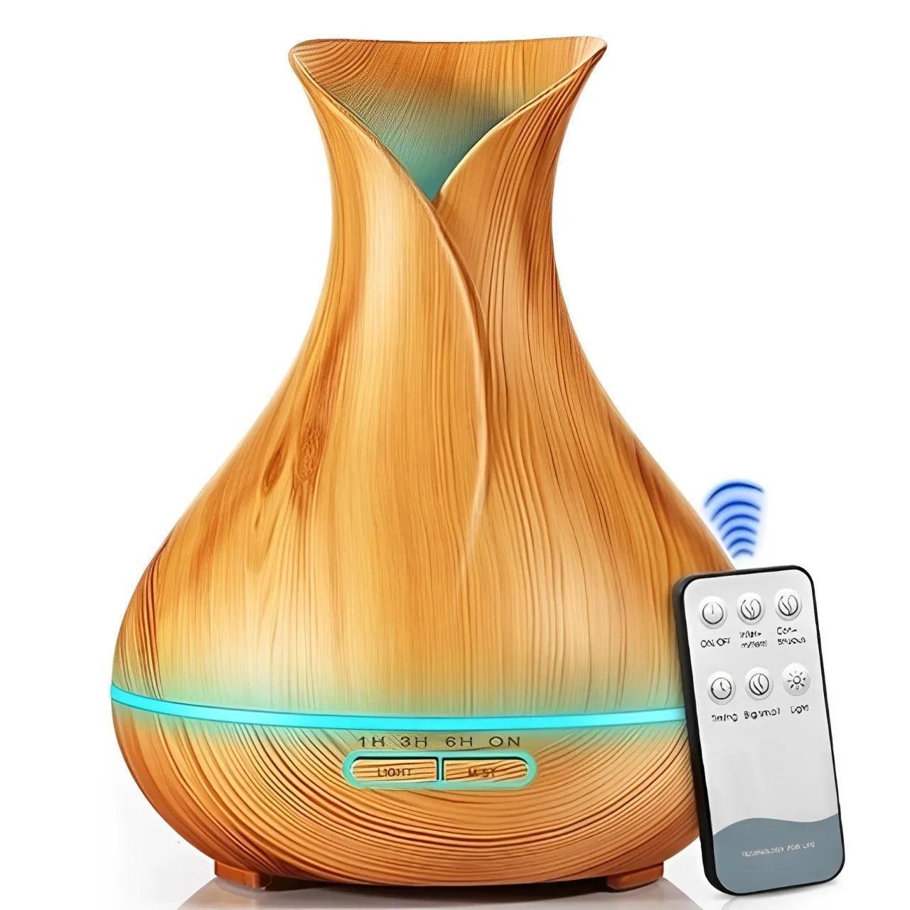 Umidificador Purificador Difusor Aroma Led Usb 400ml Vaso