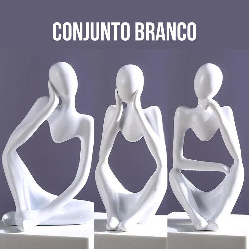 Esculturas O pensador Conjunto Estátuas Abstratas