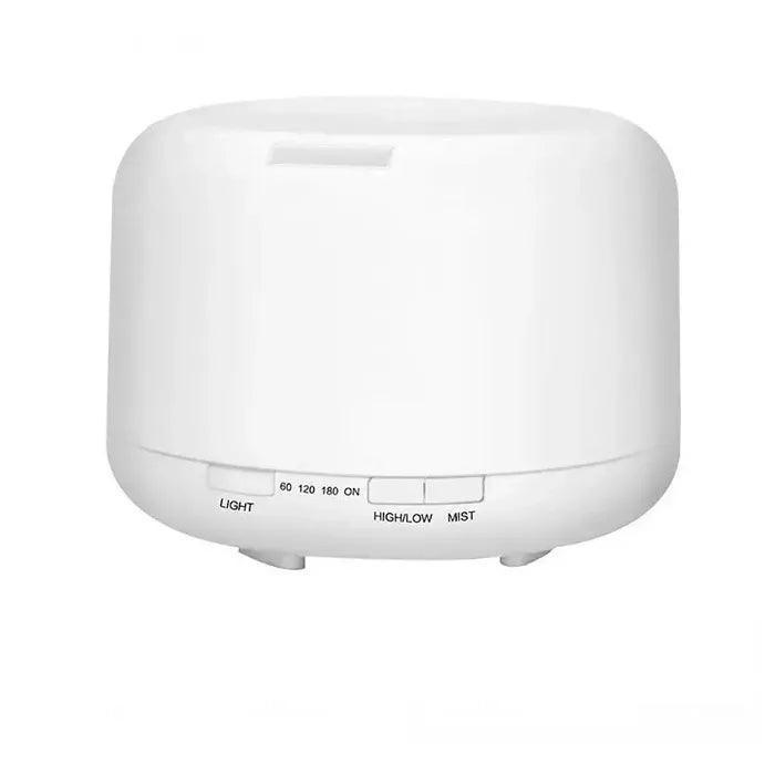 Difusor Eletrico Aroma Ultrassonico Com Led 500 ml Branco