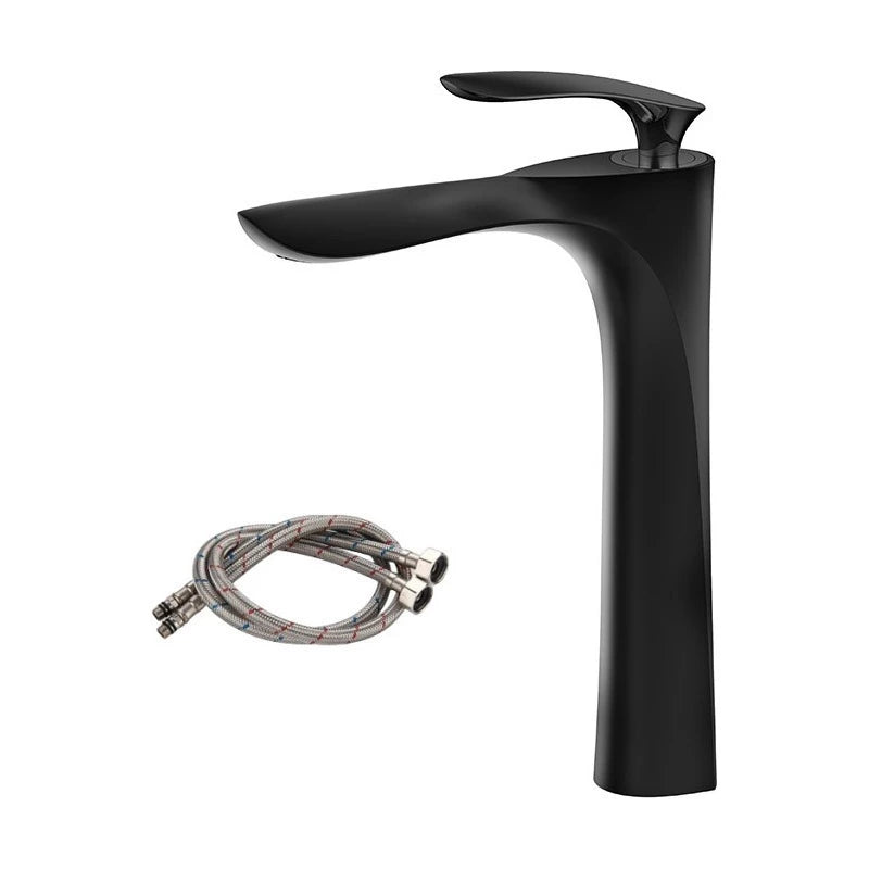 Torneira Luxea para Banheiro Monocomando Bica Baixa em Metal com Cascata de Luxo