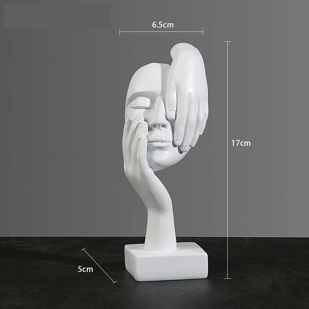 Estatueta rosto em máscara