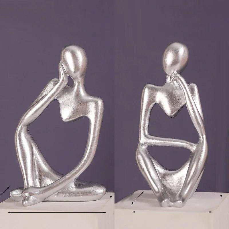 Esculturas O pensador Conjunto Estátuas Abstratas
