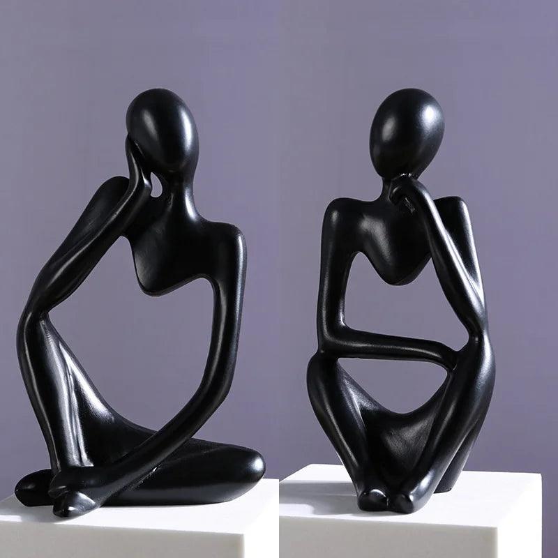 Esculturas O pensador Conjunto Estátuas Abstratas