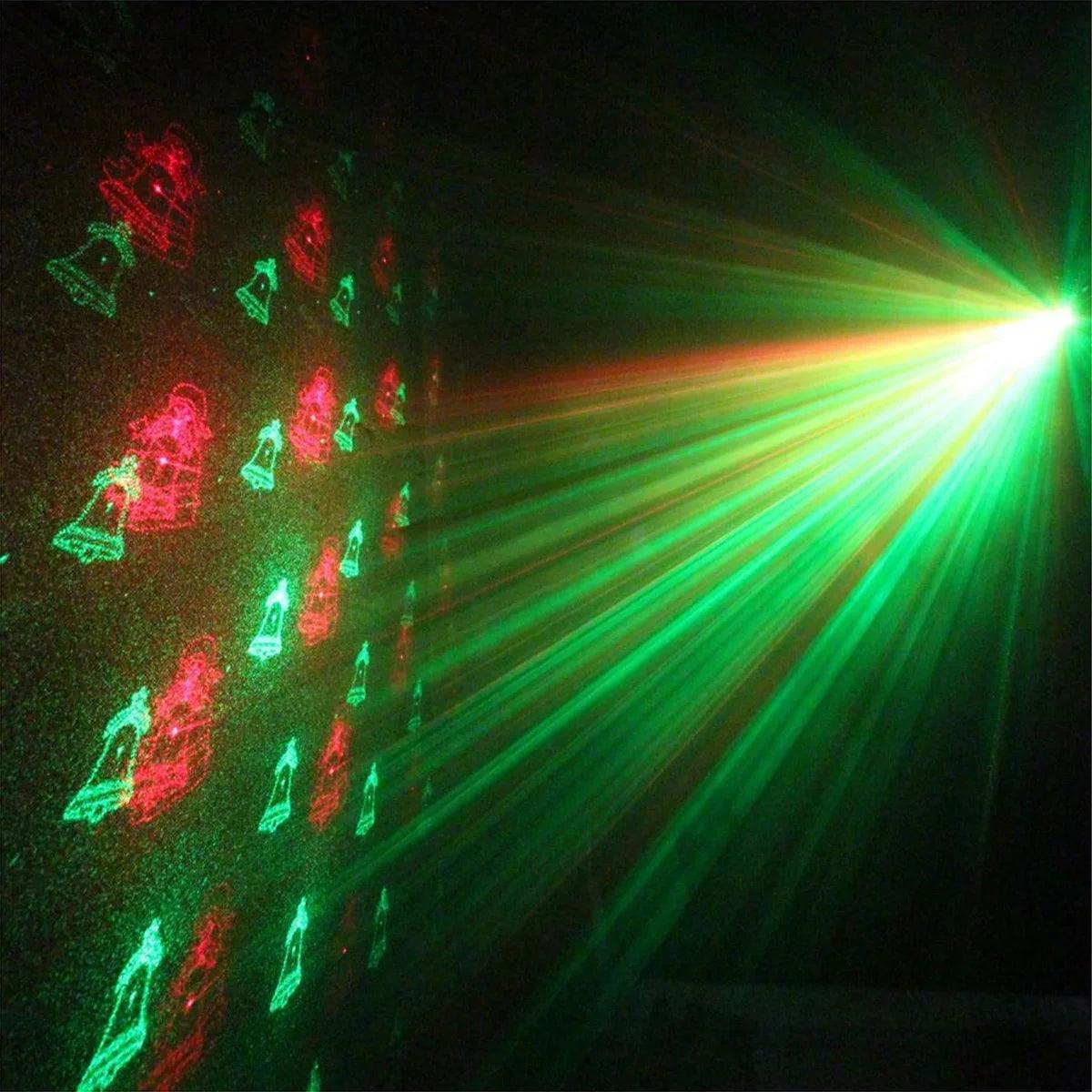 Mini Laser Led Projetor Raio Holográfico Luzes Natal Papai Noel