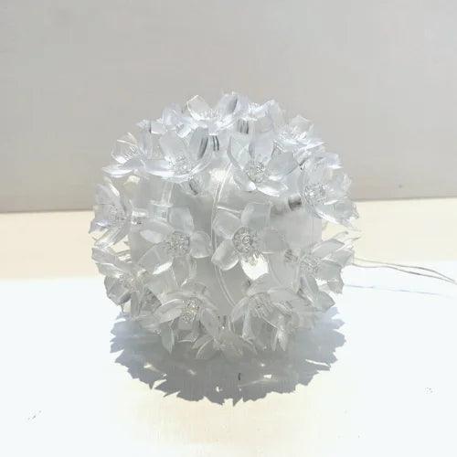Globo Lampadas Luzes De Led Flor Bola Natal Decoração Tomada