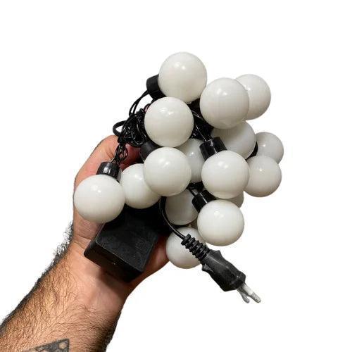 Cordão De Lampadas De Led Formato Bolinhas 4 Metros Luz Fixa Natal