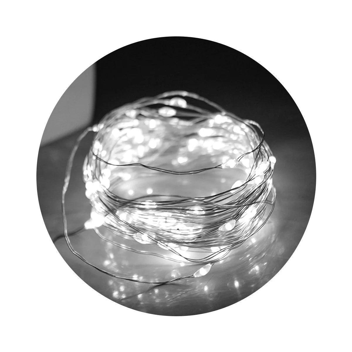 Pisca de LED Fio com Bateria Natal Ano Novo