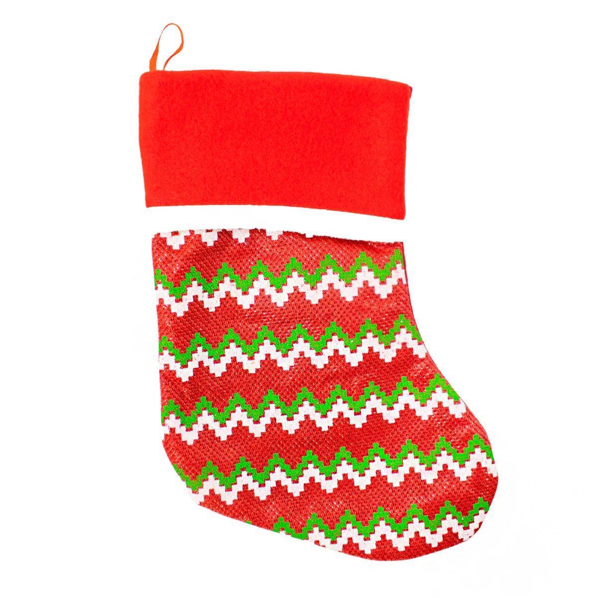Meia De Natal Bota Natalina Enfeite Decoração Pendurar 23cm