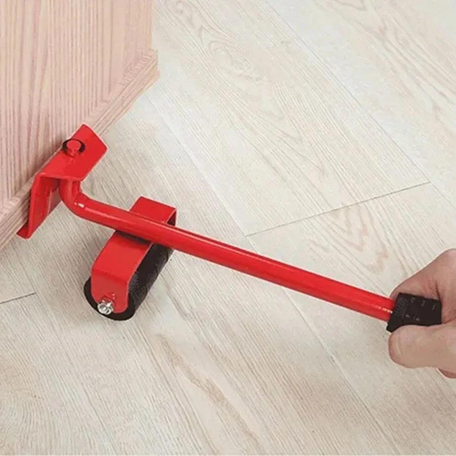 Aparelho Movedor Moveis Facil Levantador Materiais Pesado + Protetor De Quina