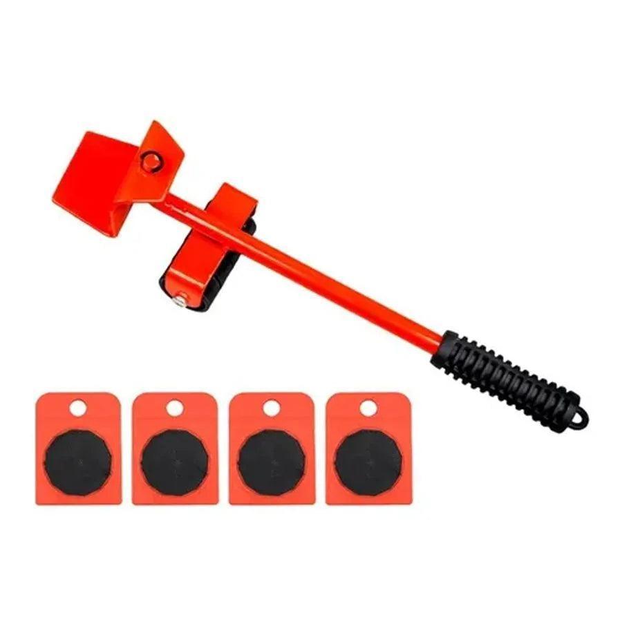 Aparelho Movedor Moveis Facil Levantador Materiais Pesado + Protetor De Quina
