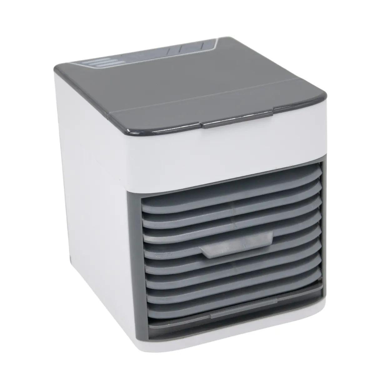 Mini Climatizador De Ar Umidificador Refil P Gelo Refrescar Portátil USB