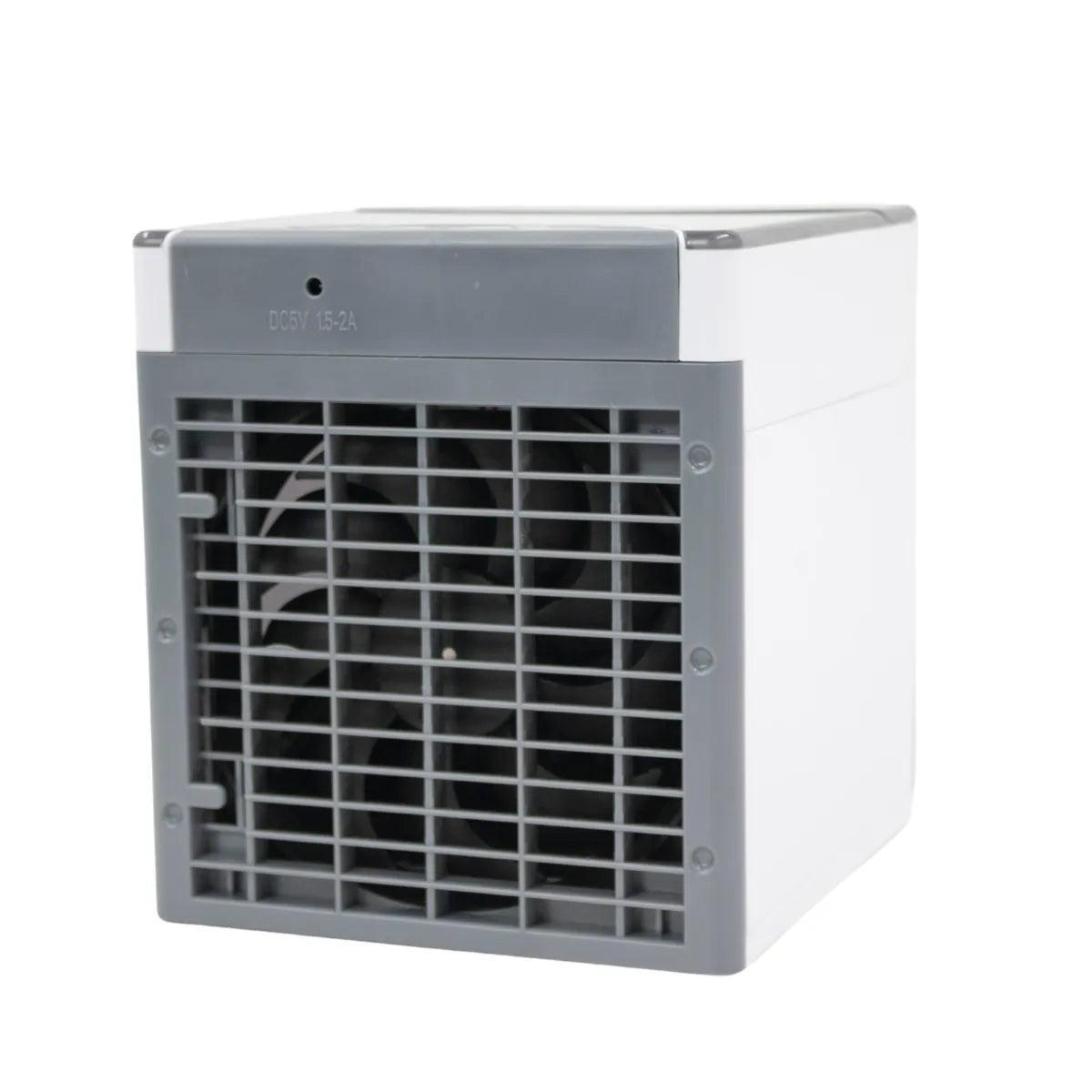 Mini Climatizador De Ar Umidificador Refil P Gelo Refrescar Portátil USB