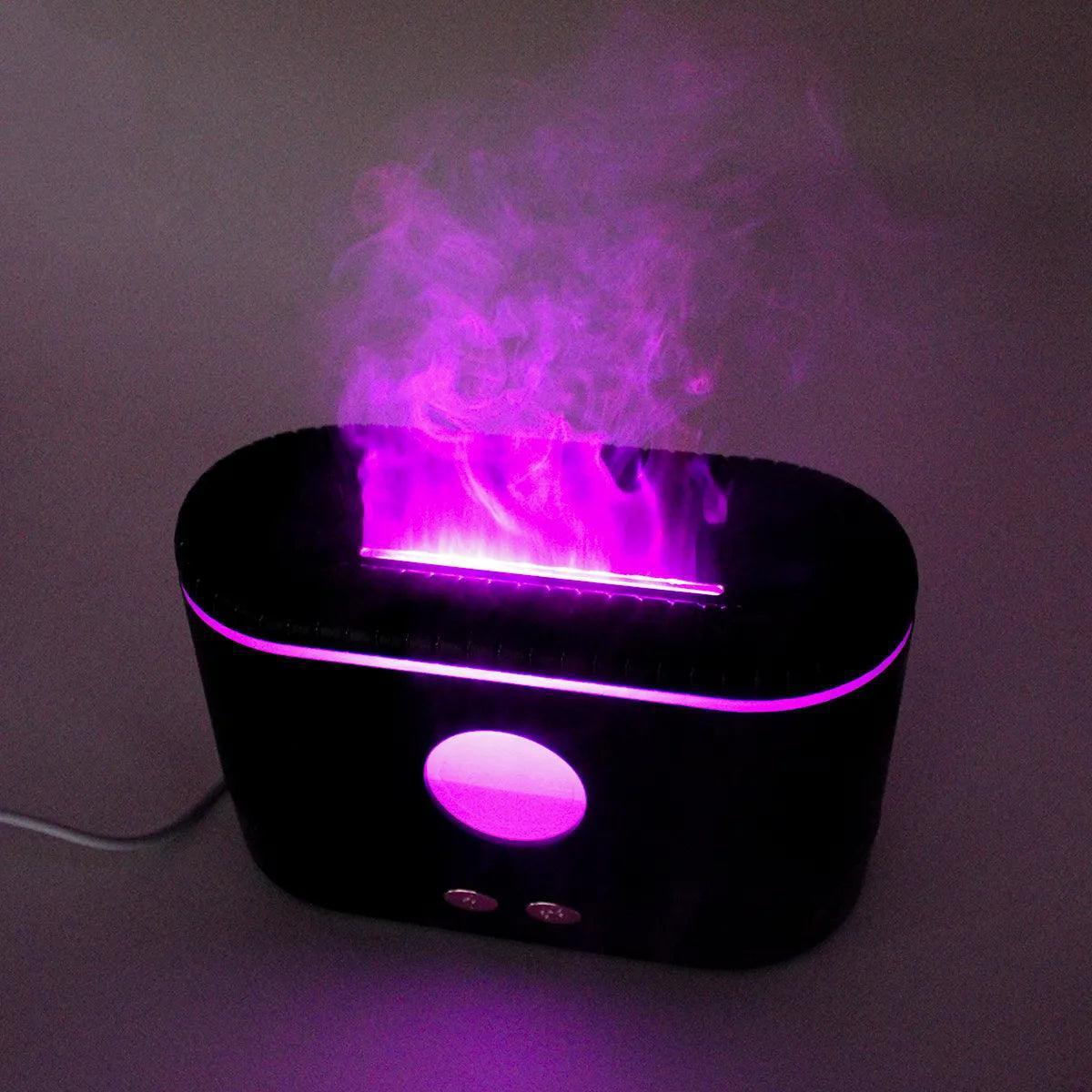 Umidificador De Ar Luminária Fogueira USB