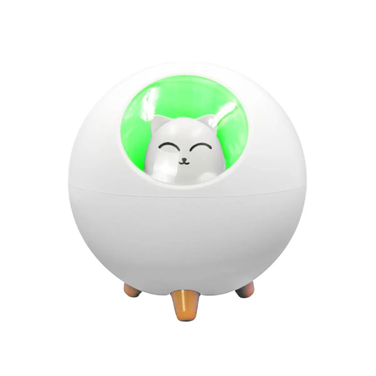 Umidificador De Ar Luminária USB Esfera Gatinho