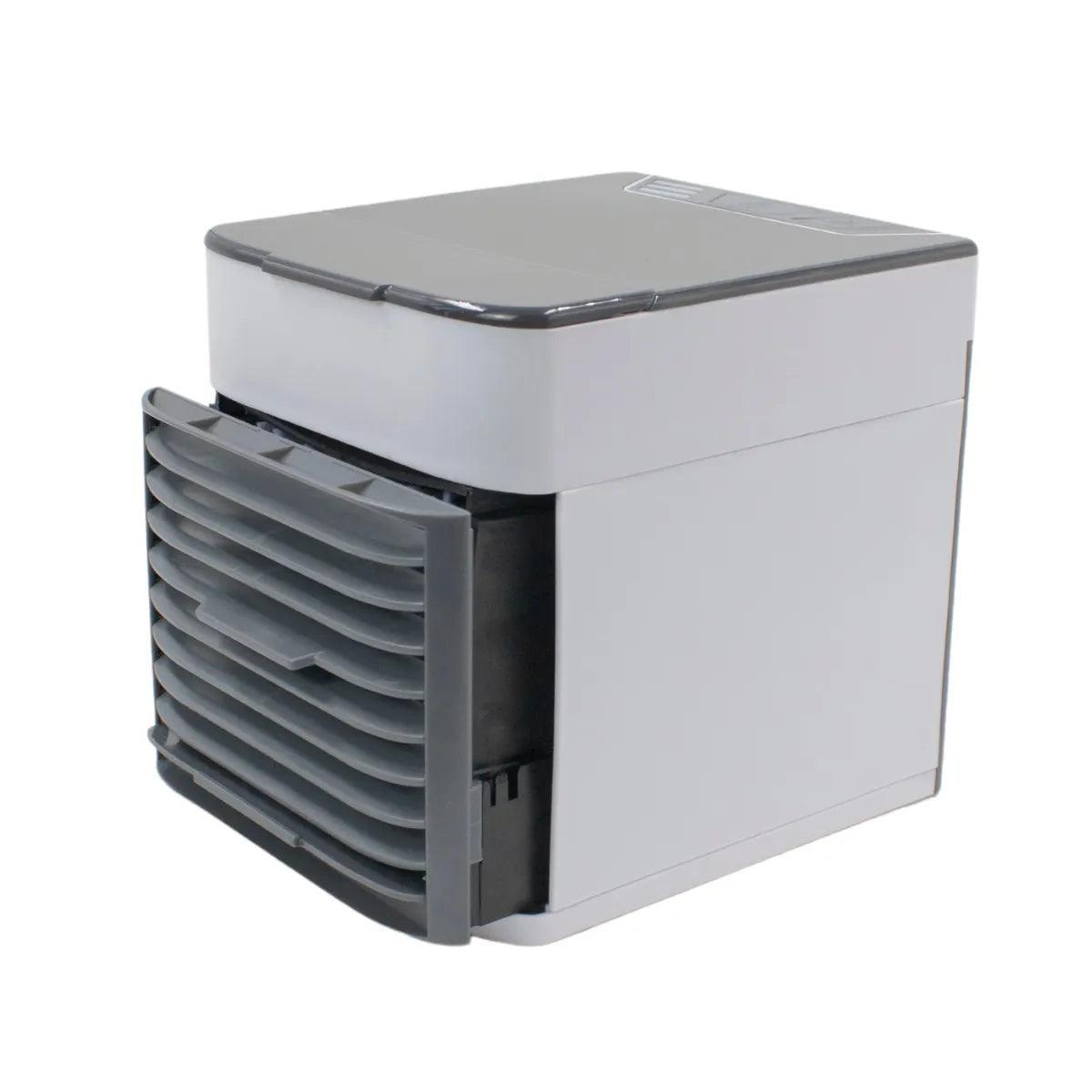 Mini Climatizador De Ar Umidificador Refil P Gelo Refrescar Portátil USB