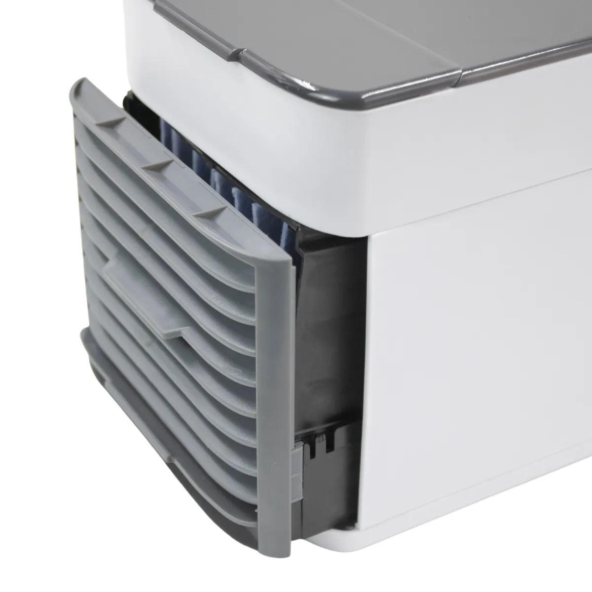Mini Climatizador De Ar Umidificador Refil P Gelo Refrescar Portátil USB