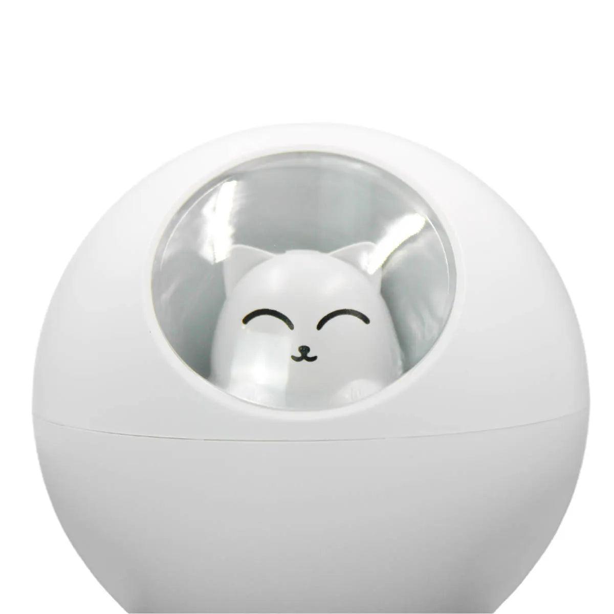 Umidificador De Ar Luminária USB Esfera Gatinho