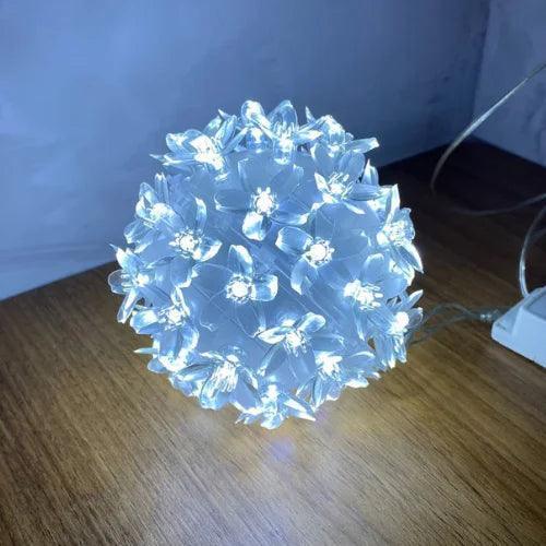 Globo Lampadas Luzes De Led Flor Bola Natal Decoração Tomada