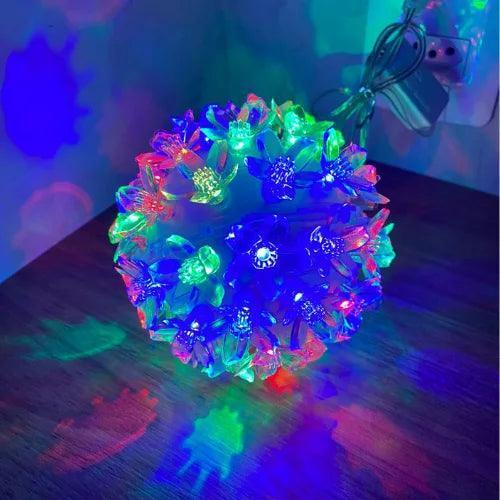 Globo Lampadas Luzes De Led Flor Bola Natal Decoração Tomada