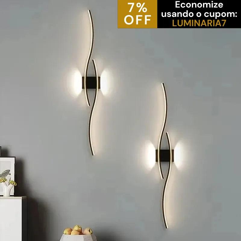 Luminária de Parede LED Tira Arandela Longa