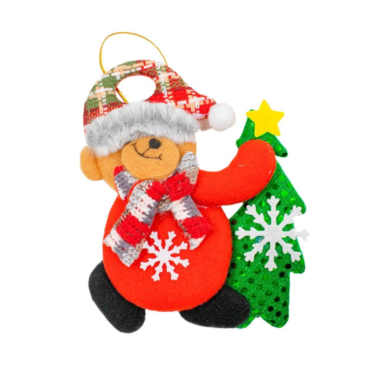 Enfeite Decoração Arvore De Natal Boneco Pendurar Natalino