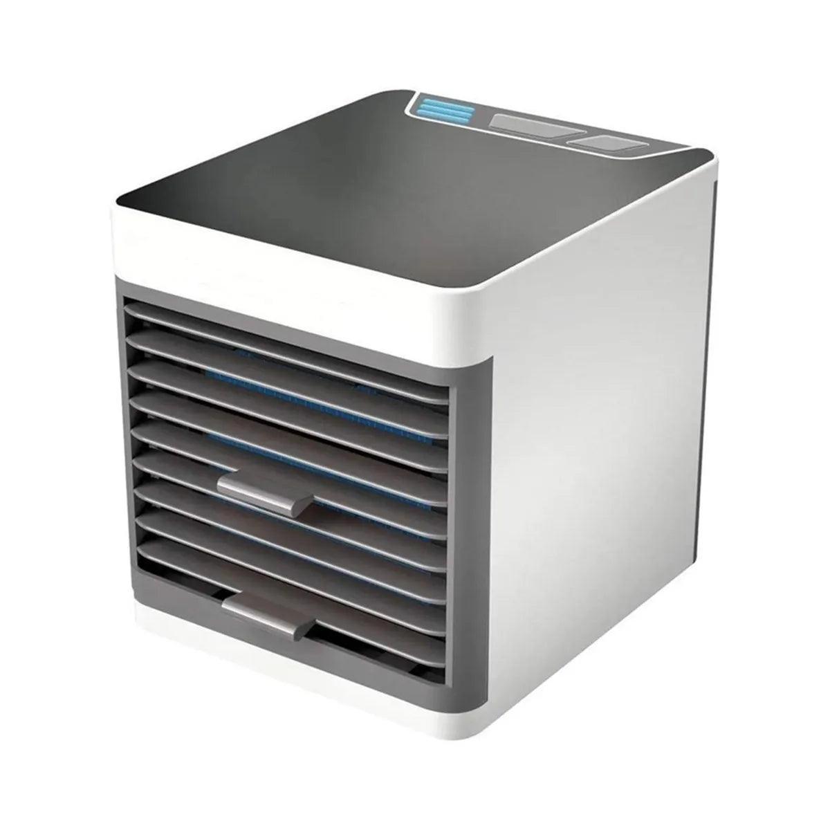 Mini Climatizador De Ar Umidificador Refil P Gelo Refrescar Portátil USB