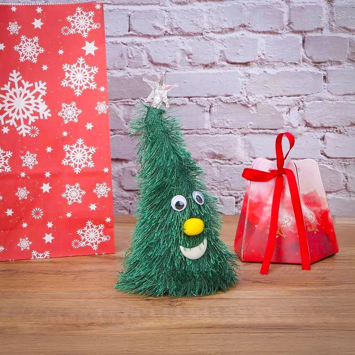 Mini Arvore De Natal Gorro Canta Dança Enfeite Decoração