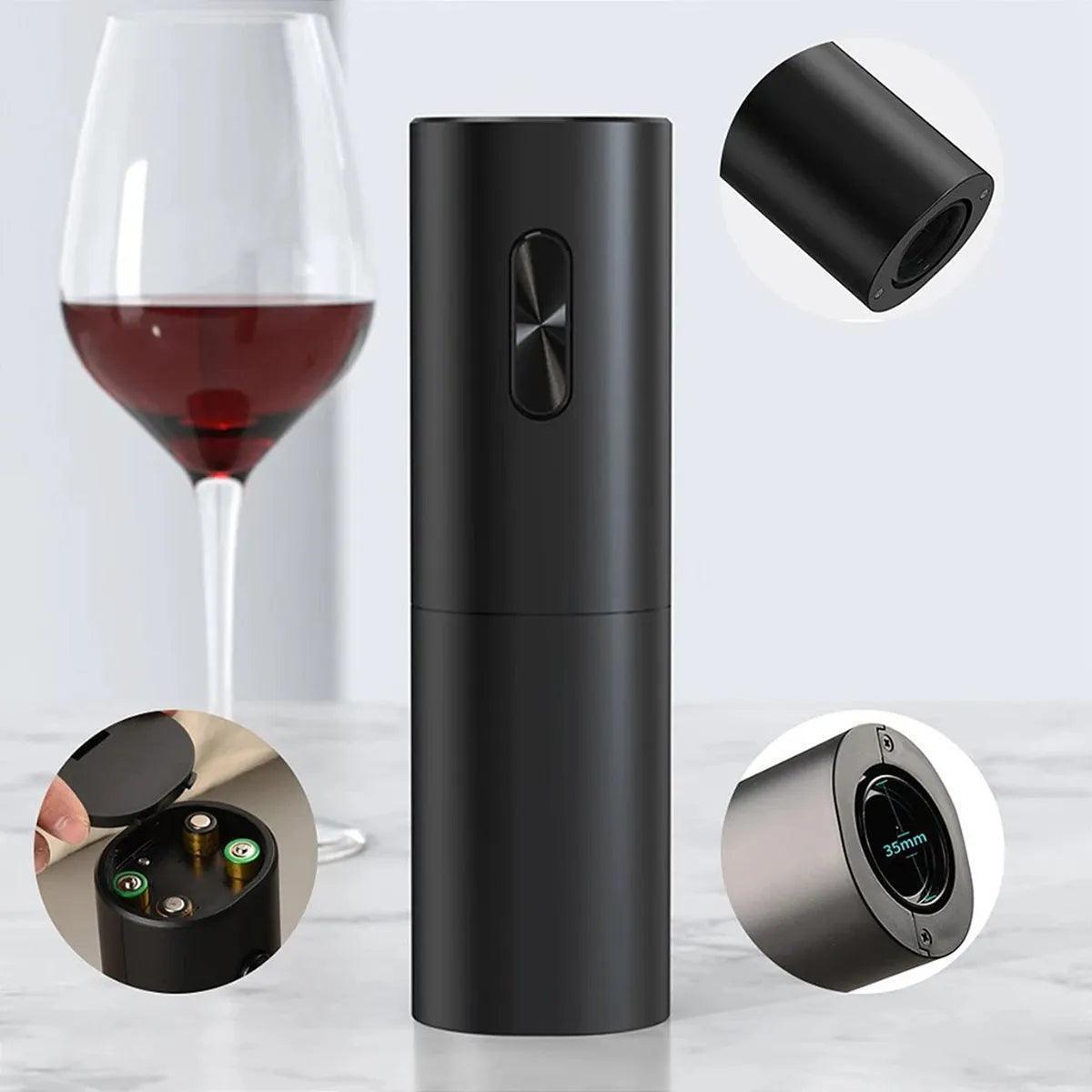Abridor Vinho Garrafa Automático Elétrico Saca Rolha Pilha