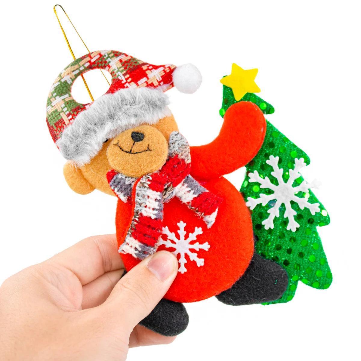 Enfeite Decoração Arvore De Natal Boneco Pendurar Natalino