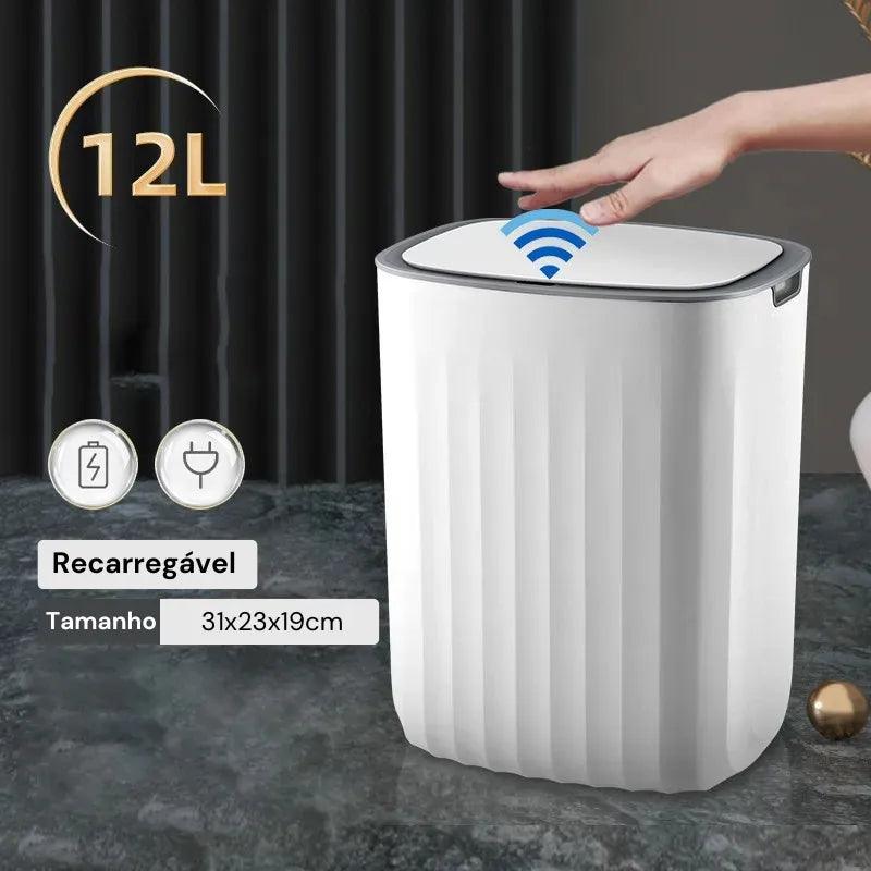 Lixeira Inteligente com Sensor Automático para Banheiro e Cozinha