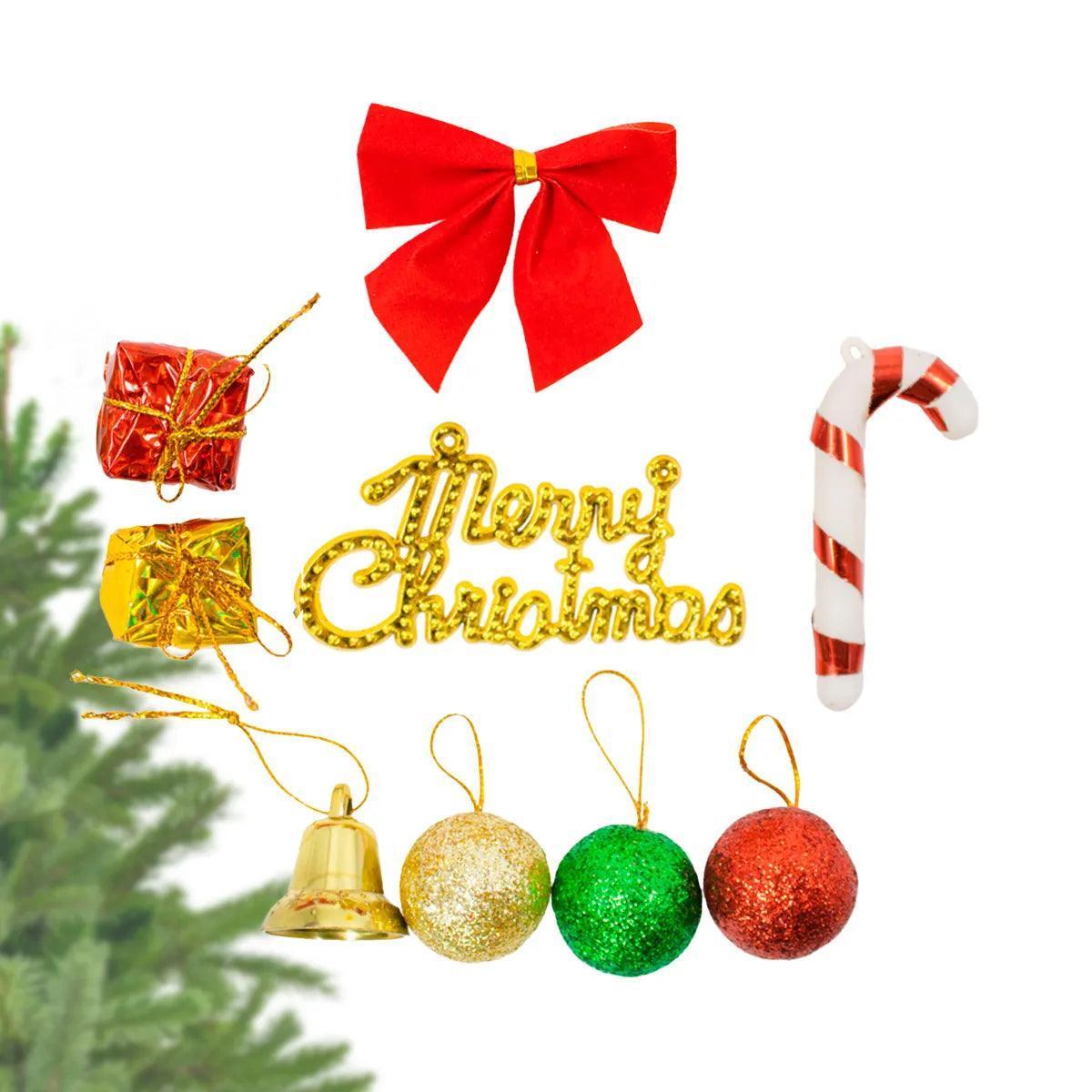 Enfeite Decoração Arvore De Natal Sinos Com Laço Pendurar Natalino