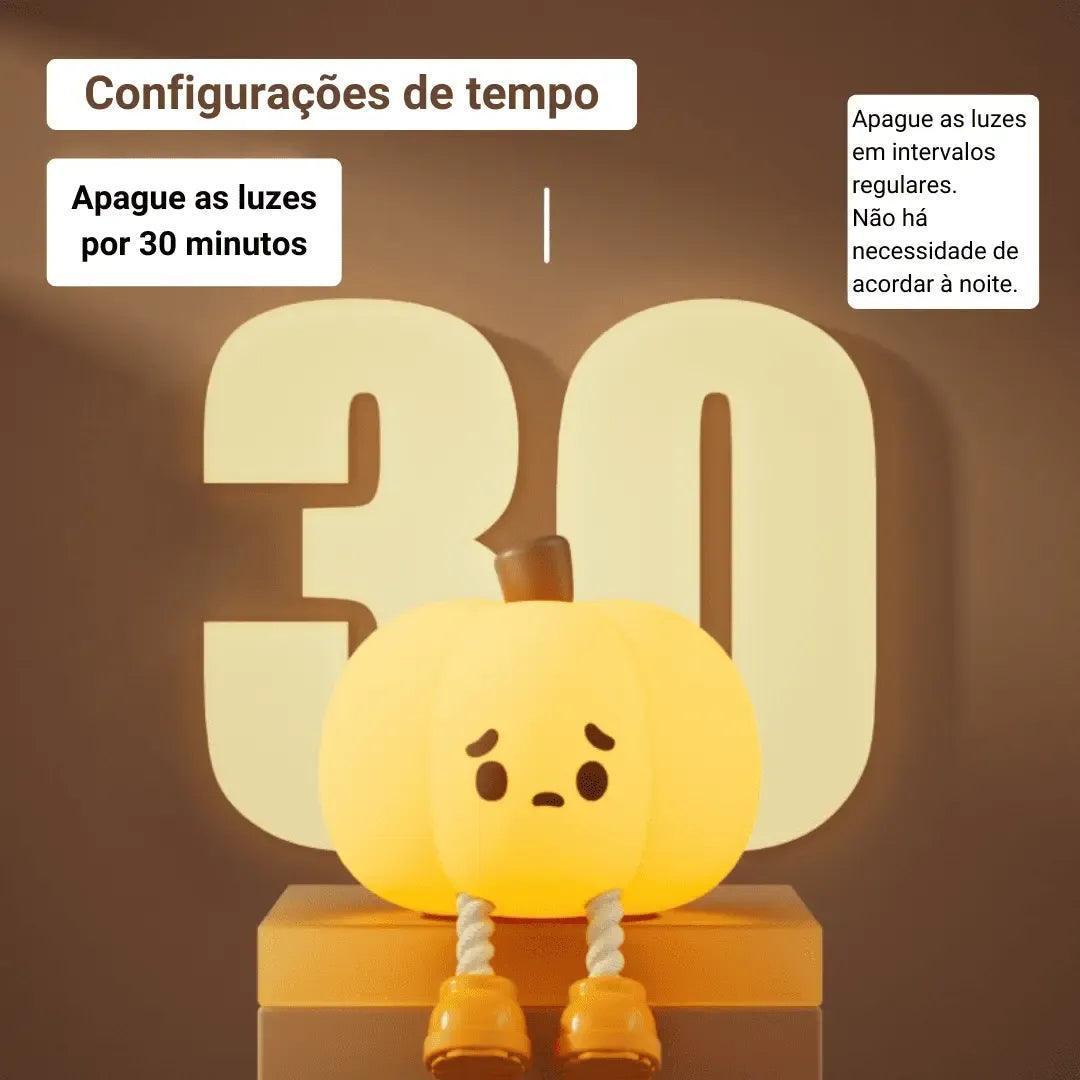 Abajur de Abóbora Noturna