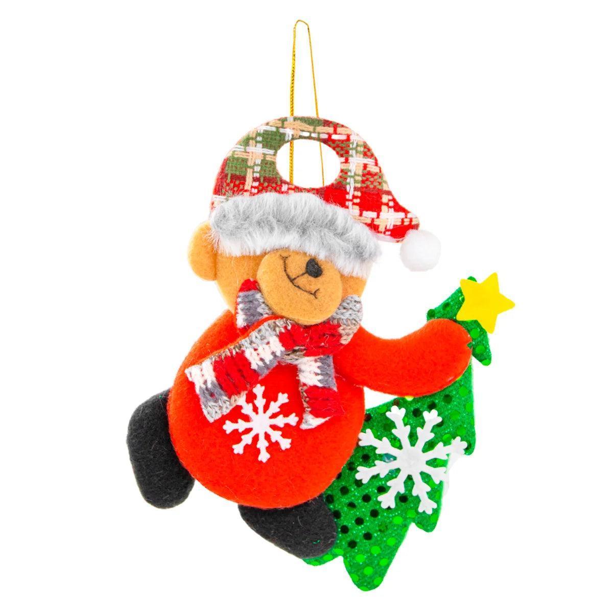 Enfeite Decoração Arvore De Natal Boneco Pendurar Natalino