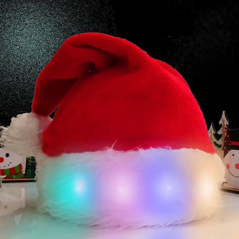 Toca de Papai Noel LED Colorido