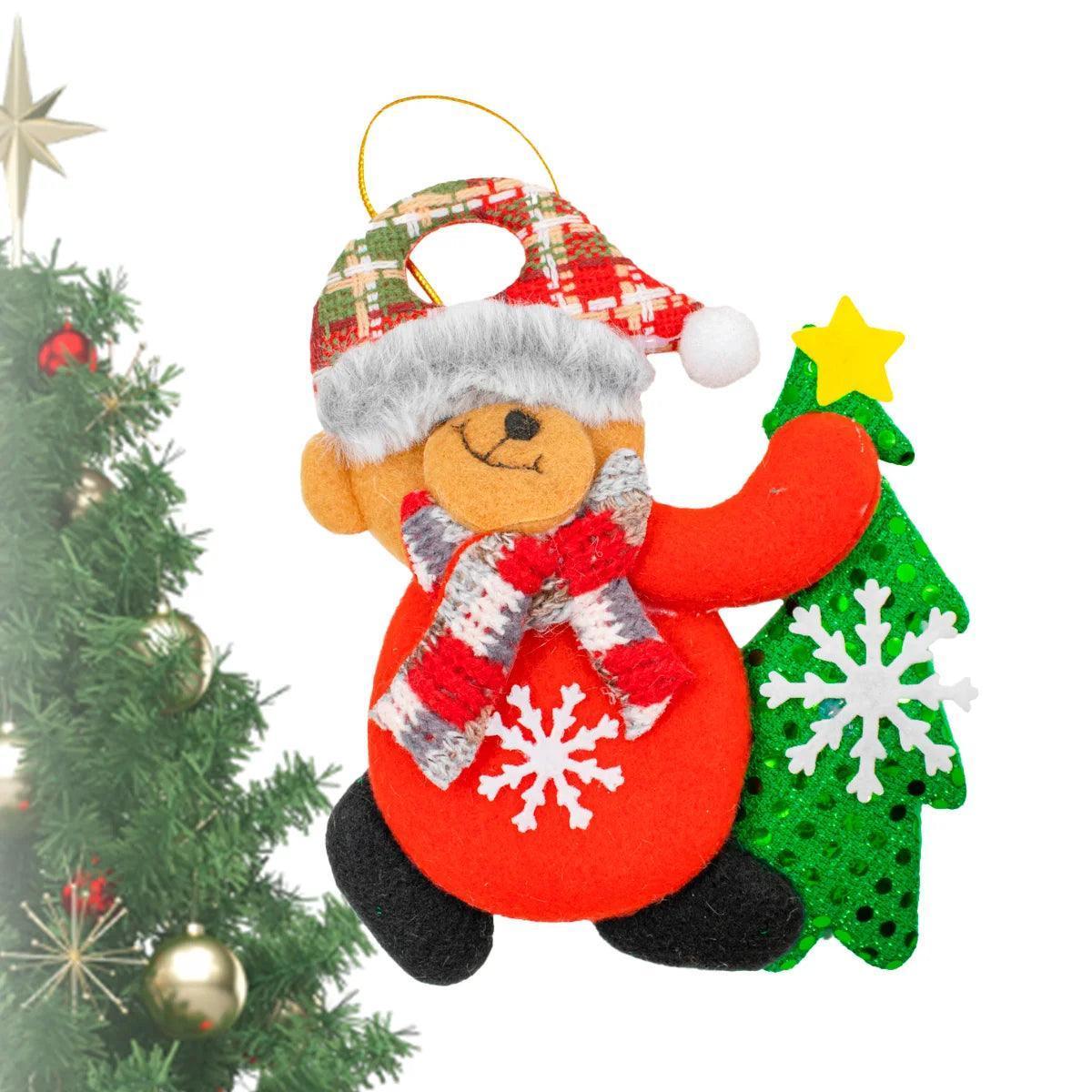 Enfeite Decoração Arvore De Natal Boneco Pendurar Natalino