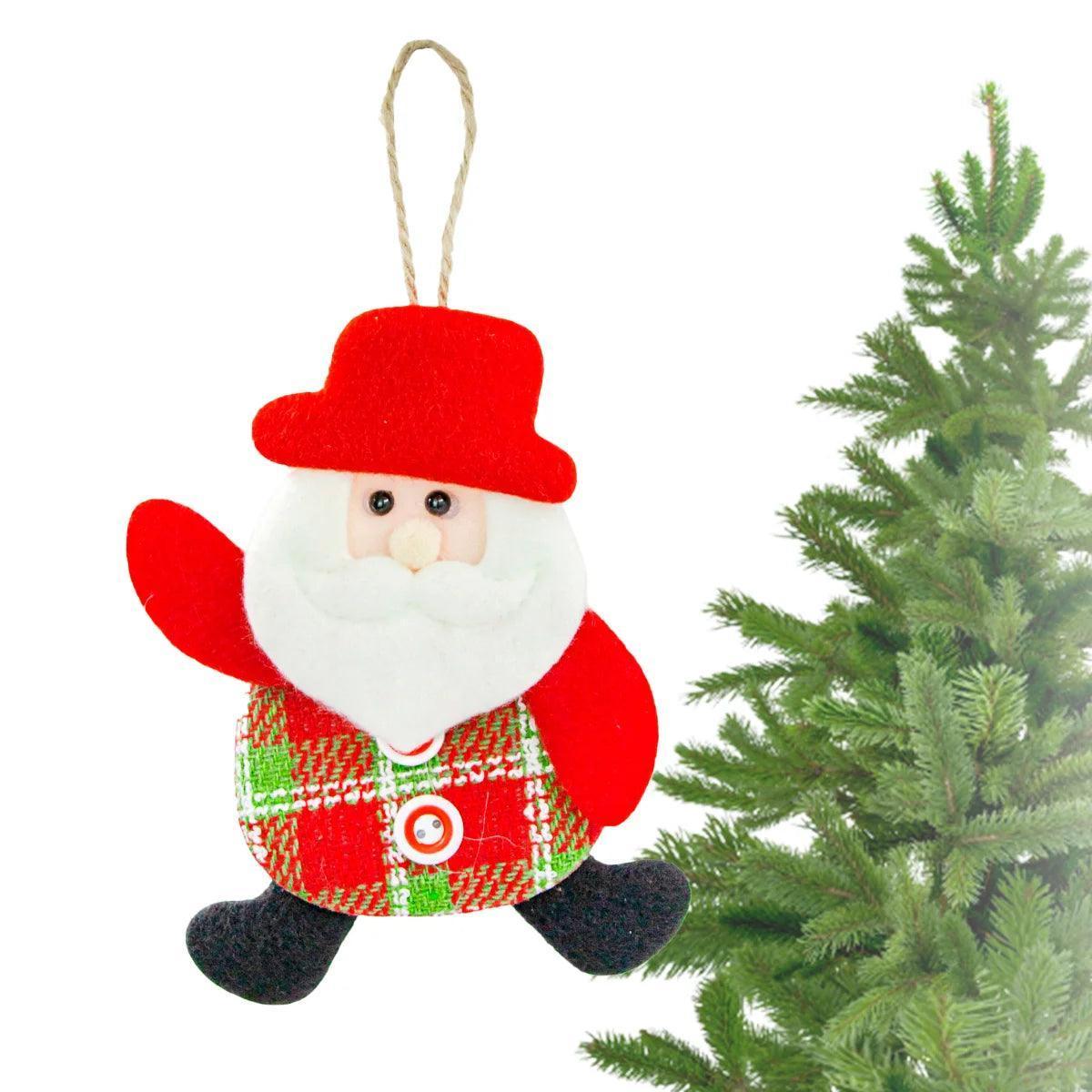 Enfeite Decoração Arvore De Natal Boneco Pendurar Natalino