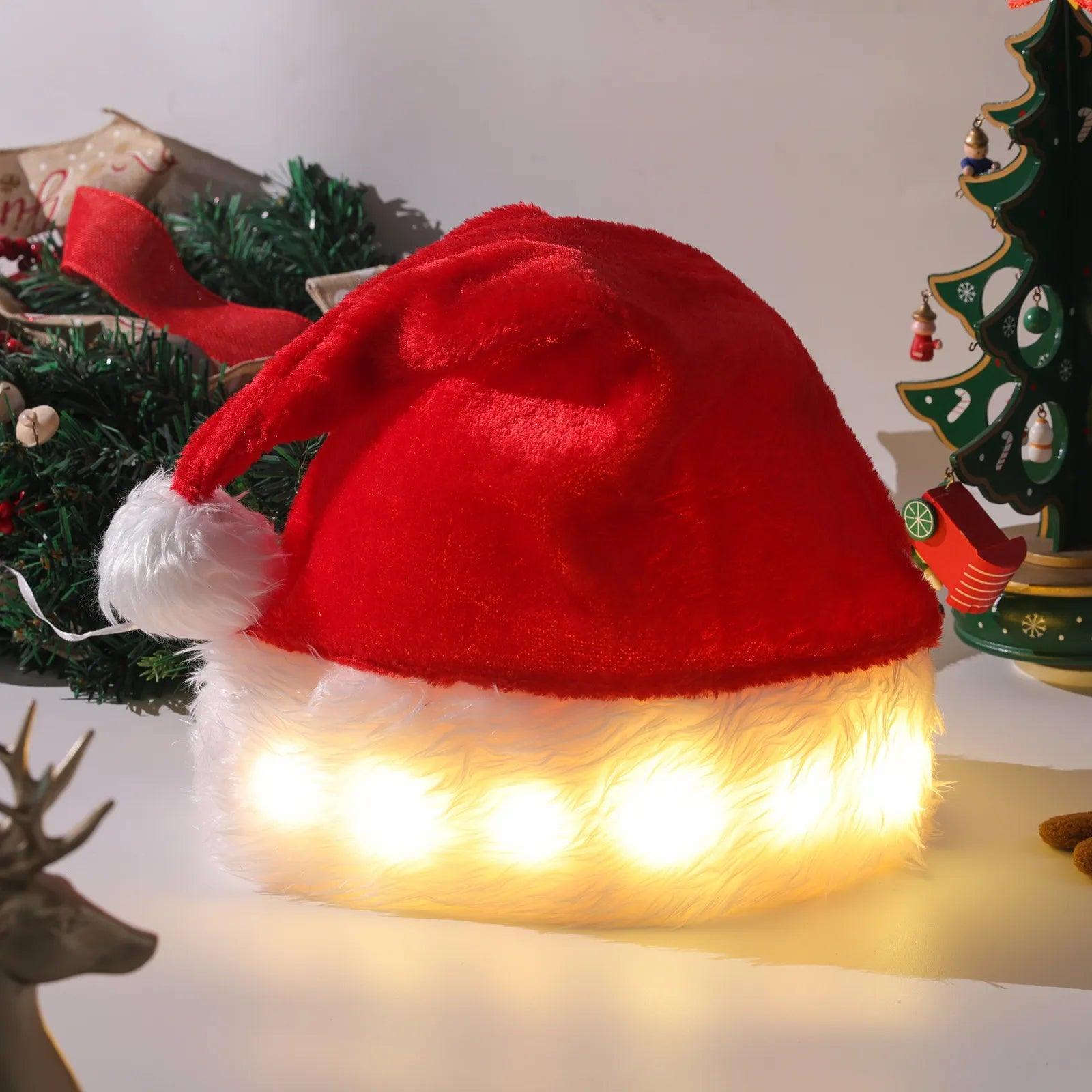 Toca de Papai Noel LED Colorido