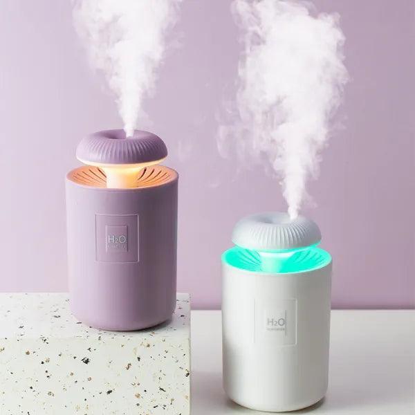 Umidificador Aromatizador Portátil USB Com Luz De Led