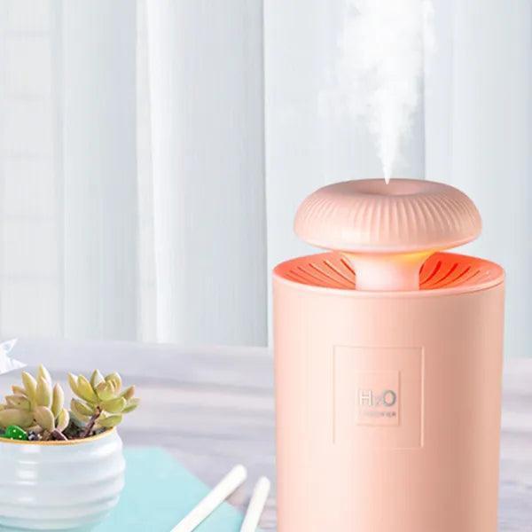 Umidificador Aromatizador Portátil USB Com Luz De Led