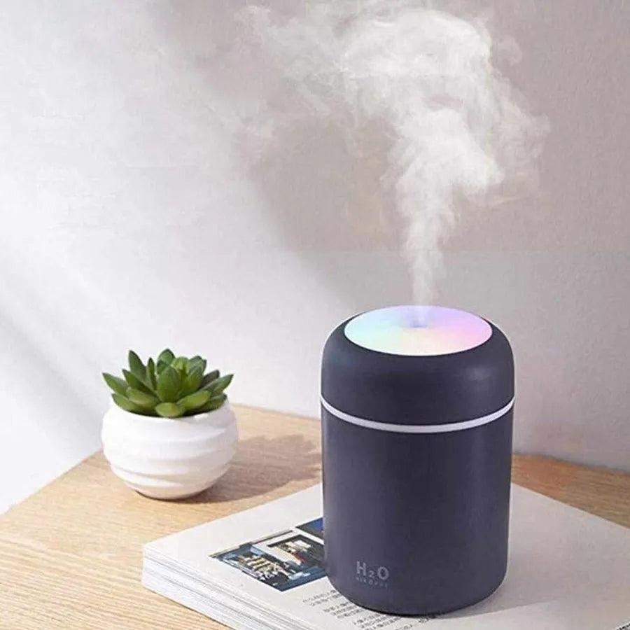 Umidificador H2o Lumen Difusor Usb 300ml Com Led Colorido