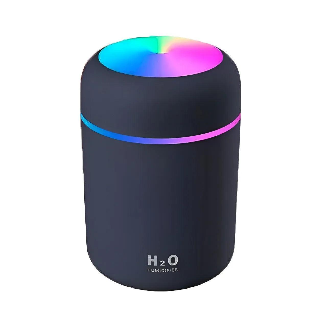 Umidificador H2o Lumen Difusor Usb 300ml Com Led Colorido