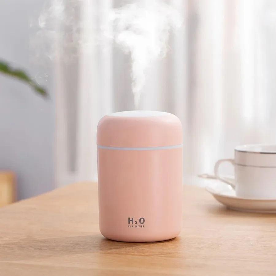 Umidificador H2o Lumen Difusor Usb 300ml Com Led Colorido